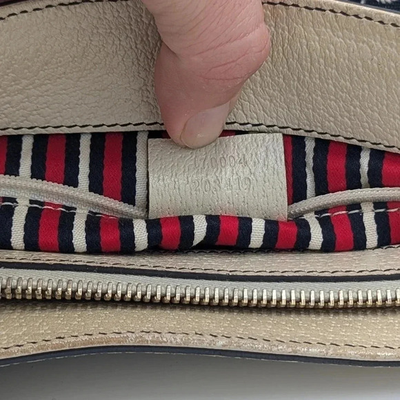 Authentic Gucci Abbey Shoulder Handbag Purse Canvas Leather - Picture 14 of 14